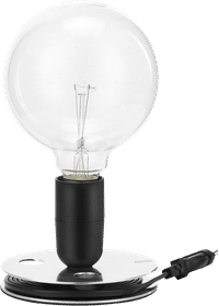 Lampadina Style Lamp Black image.