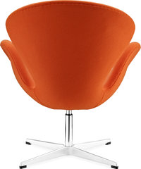 The Swan Chair  Wool/Without piping/Orange image.