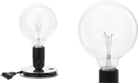 Lampadina Style Lamp Black image.