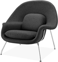 Womb Chair Wool/Charcoal Grey image.