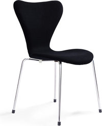 Series 7 Chair Upholstered Black image.