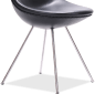 Drop Chair Premium Leather/Black  image.