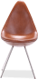 Drop Chair Premium Leather/Dark Tan image.