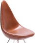 Drop Chair Premium Leather/Dark Tan image.