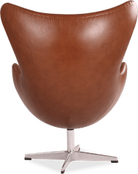 Child Egg Chair Premium Leather/Dark Tan image.