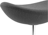 Egg Stool Wool/Without piping/Charcoal Grey image.