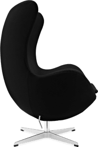 The Egg Chair Wool/Without piping/Black image.