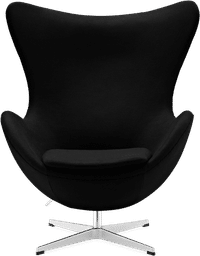 The Egg Chair Wool/Without piping/Black image.