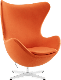 The Egg Chair Wool/Without piping/Orange image.