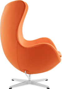 The Egg Chair Wool/Without piping/Orange image.