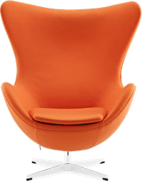 The Egg Chair Wool/Without piping/Orange image.