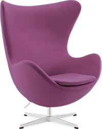 The Egg Chair Wool/Without piping/Purple image.