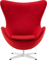 The Egg Chair Wool/Without piping/Deep Red image.