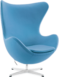 The Egg Chair Wool/Without piping/Morocan Blue image.
