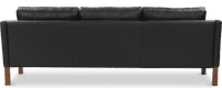 2213 Three Seater Sofa Italian Leather/Black image.