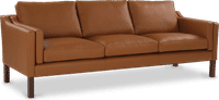 2213 Three Seater Sofa Premium Leather/Caramel Aniline image.