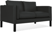 2332 Two Seater Sofa Premium Leather/Black  image.