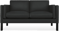 2332 Two Seater Sofa Premium Leather/Black  image.
