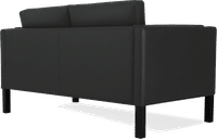 2332 Two Seater Sofa Premium Leather/Black  image.