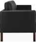 2333 Three Seater Sofa Premium Leather/Black  image.