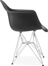 DAR Style Plastic Chair Black  image.