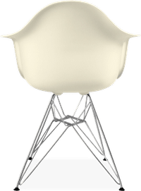 DAR Style Plastic Chair Cream image.