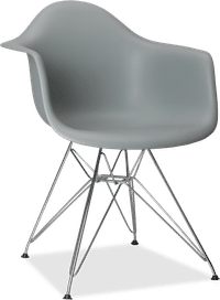 DAR Style Plastic Chair Grey image.