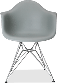 DAR Style Plastic Chair Grey image.