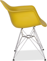 DAR Style Plastic Chair Mustard image.