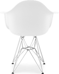 DAR Style Plastic Chair White image.