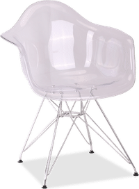 DAR Style Transparent Chair Clear image.