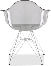 DAR Style Transparent Chair Grey Transparent image.