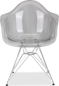 DAR Style Transparent Chair Grey Transparent image.