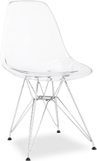 DSR Style Transparent Chair Clear image.
