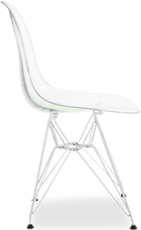 DSR Style Transparent Chair Clear image.