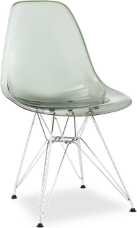 DSR Style Transparent Chair Grey Transparent image.
