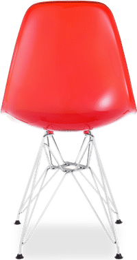 DSR Style Transparent Chair Red image.