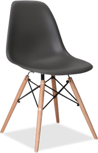 DSW Style Chair Basalt/Light Wood image.
