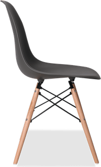 DSW Style Chair Basalt/Light Wood image.