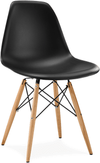 DSW Style Chair Black/Light Wood image.