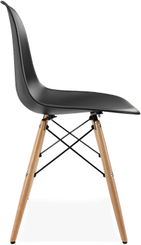 DSW Style Chair Black/Light Wood image.