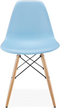 DSW Style Chair Light Blue/Light Wood image.