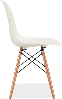 DSW Style Chair Cream/Light Wood image.