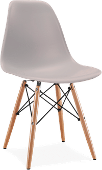 DSW Style Chair Light Grey/Light Wood image.
