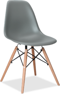 DSW Style Chair Moss Grey/Light Wood image.