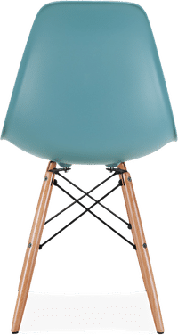 DSW Style Chair Teal/Light Wood image.