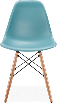 DSW Style Chair Teal/Light Wood image.