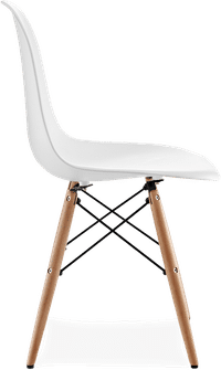DSW Style Chair White/Light Wood image.