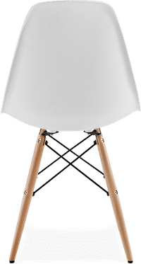 DSW Style Chair White/Light Wood image.