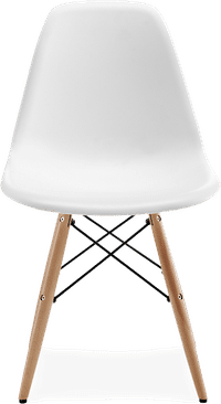 DSW Style Chair White/Light Wood image.